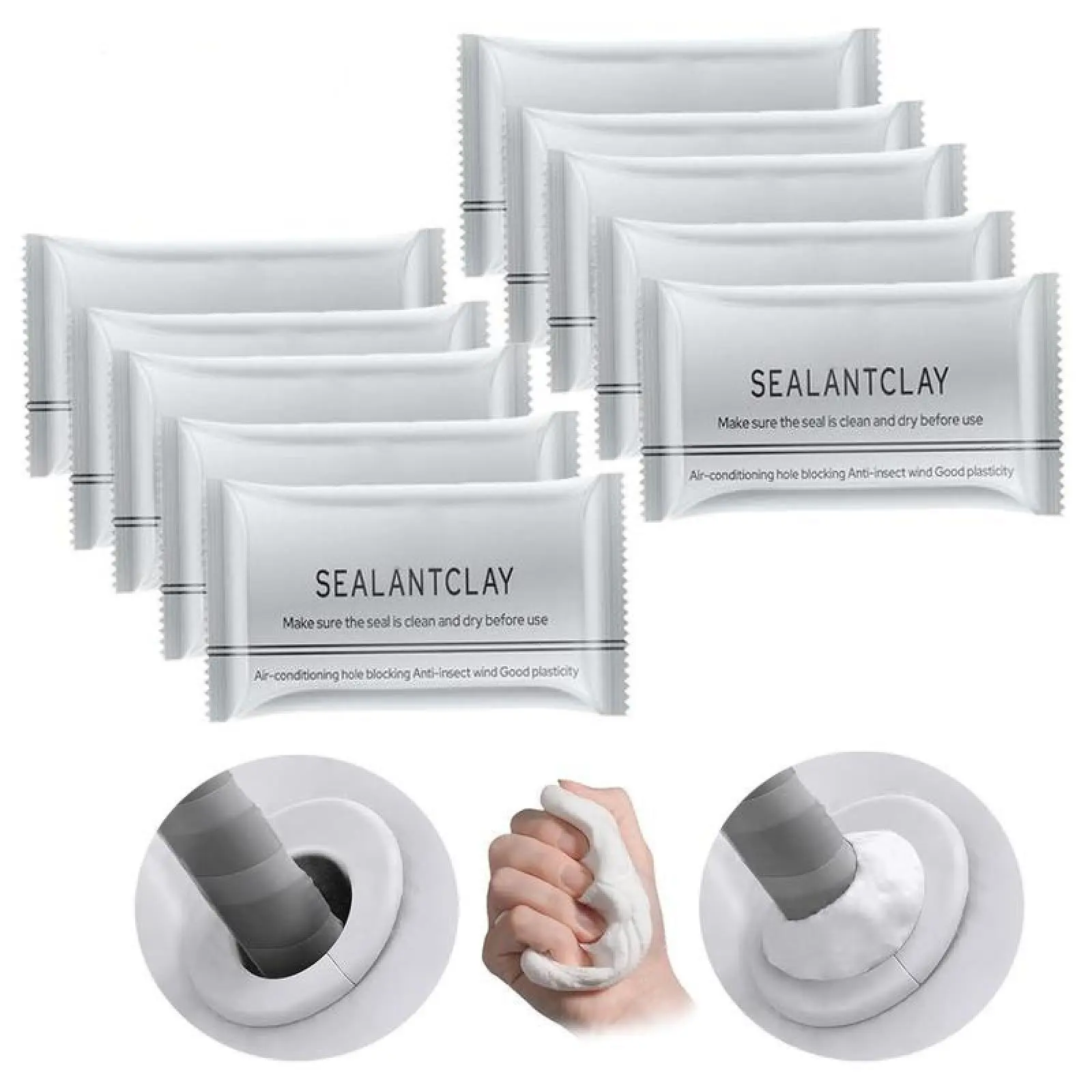 Flexible Waterproof Sealant Mastic - Strong Sticky Crack Repair Sealer for Indoor Hole Repairs, Drain Joint Filling, Wall Cavities, Pipe Through-Wall Openings, Crack Repair Sealers