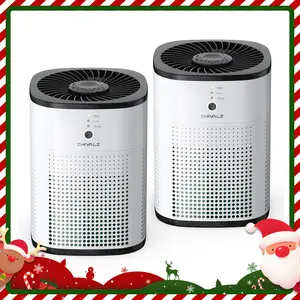 CHIVALZ Portable HEPA Air Purifier for Bedroom, 360° Air Intake System, Sleep Mode, 3-in-1 Filtration, 22dB Silent Operation, Blue Night Light, Home Air Purifiers for Pets Allergies, Virus, Dust