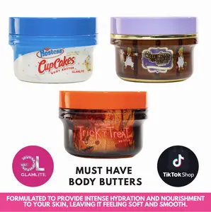 Glamlite Body Butters - Moisturizing Cream for Daily Hydration and Comfort