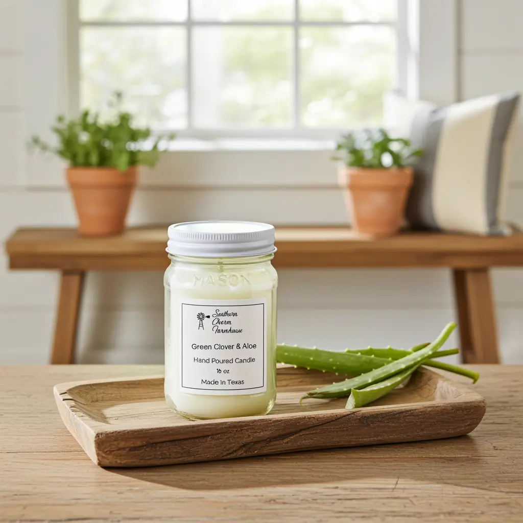 Green Clover & Aloe Candle