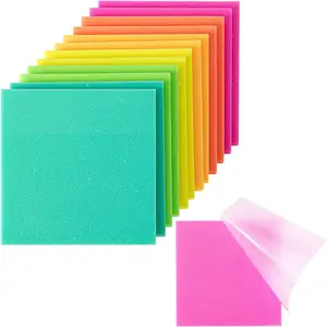 - Plastic Glitter Sticky Notes, 3"x3", 12 Pads, 600 Sheets,   Sticky Notes, Sticky Note, Self-Stick Note Pads