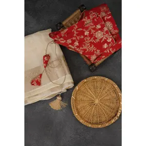 Radiant Banaras Moonga Plain Crepe Saree with Luxurious Kanchi Borders