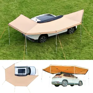 【Summervibes】VEVOR 270 Degree Awning, 133 sq.ft Driver Side Vehicle Awning, Waterproof UV50+ Car Side Awnings with Carry Bag, All-Weather Free-Standing Overland Awnings Car Shelter for SUV Van Truck Camping