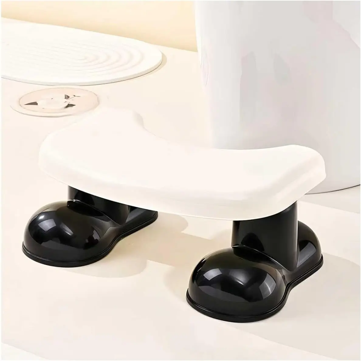 Poop Stool Adult, Toilet Stool Squat Adult - Heavy Duty Non-Slip Bathroom Step Rest for Adults (Black)