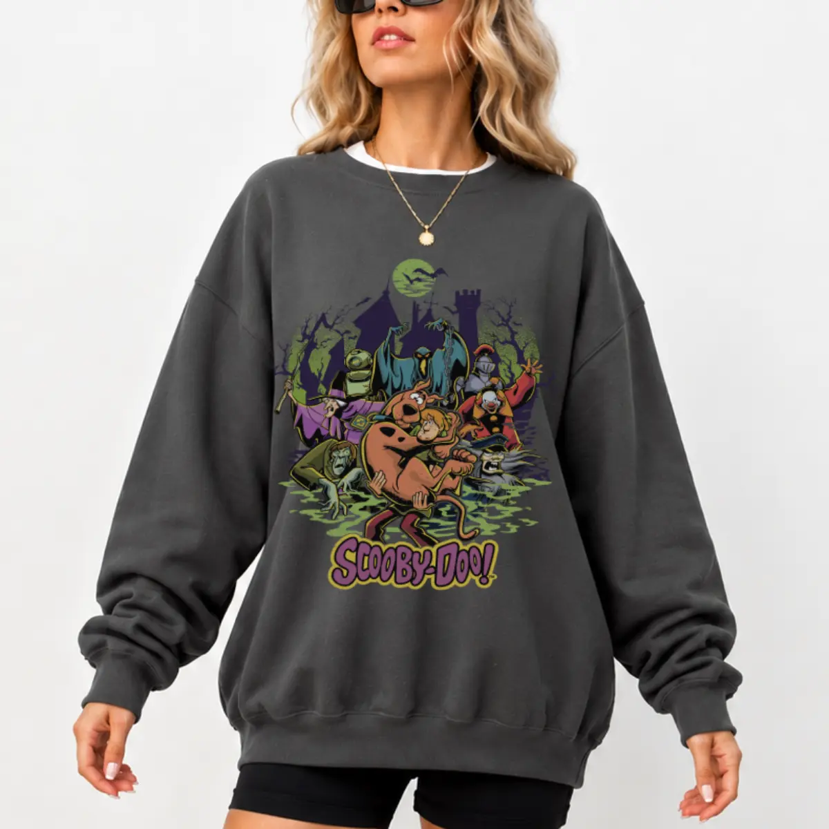 Scooby Doo Shirt, 90s Horror Movie Sweatshirt, Retro Halloween Sweatshirt, Scooby doo Sweatshirts, Vintage Horror Movie Character Tee Sweaters Classic