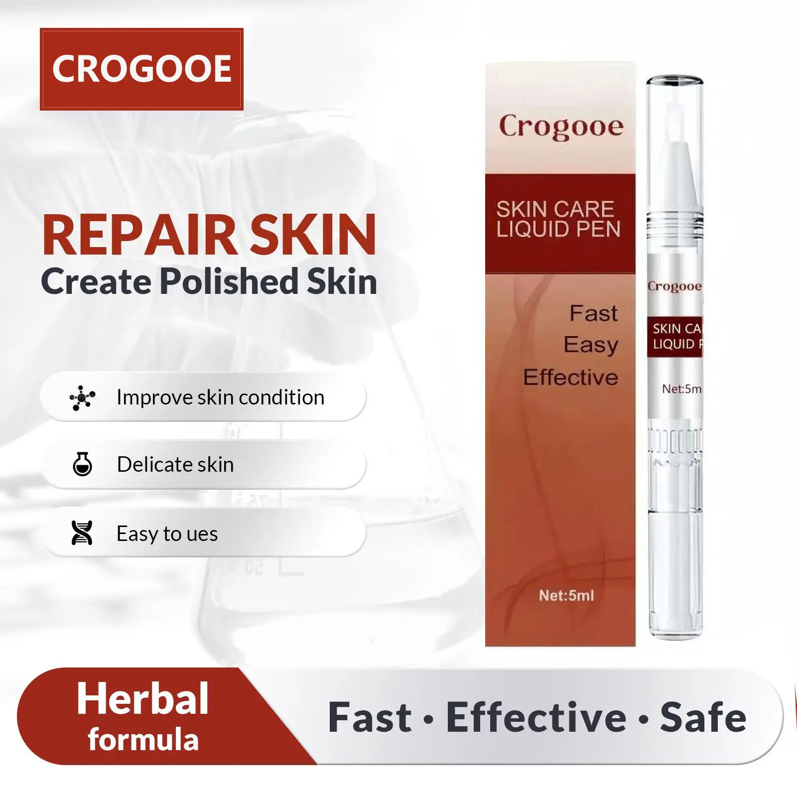 Skin Care Liquid Pen,It Is Suitable For Facial And Body Care，Gentleherbal Formula，For Best Results, Continue Use For 4 Weeks