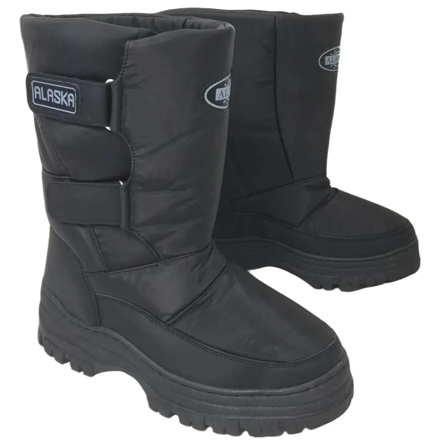 Men's Snow Boots Winter Ski Water Repellent Nylon Warm Lined
