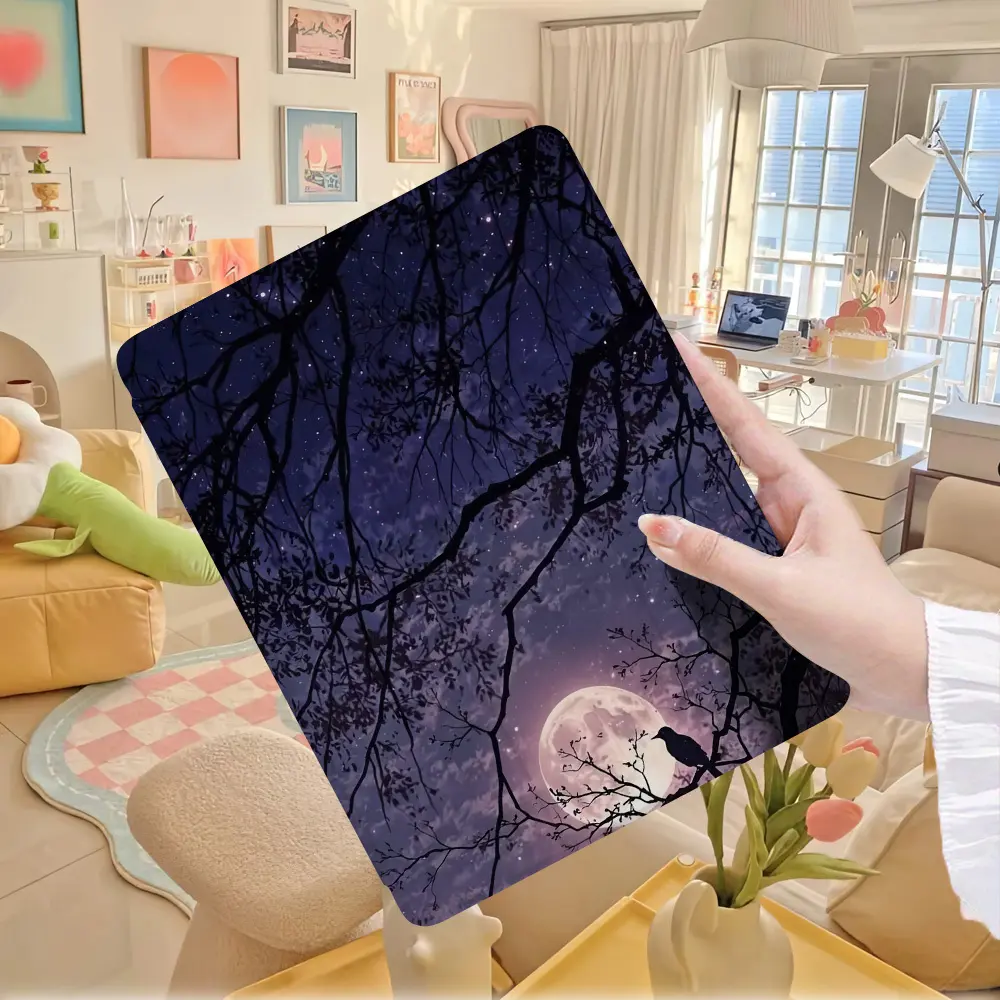 Gothic iPad Case with Integrated Stylus Holder, Auto Sleep/Wake Feature - Tablet Accessory for 9.7/10.2/10.9/12.9 in, Pro 11, 10th Generation iPad Models