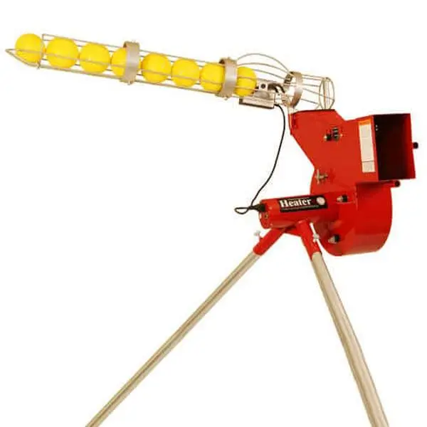 Combo Baseball-Softball Pitching Machine With Auto Ballfeeder