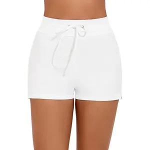 Women's High-Waisted Lined Swim Shorts - Tankini Boy Shorts, Swim Trunks Matching Swimmingshorts