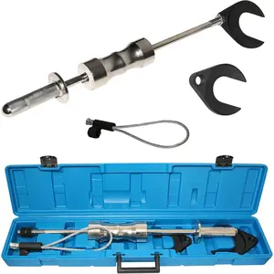 Cybertron Tools   Inner CV Joint Puller Slide Hammer Front Wheel Drive Axle Half Shaft Removal Tool Kit Heavy Duty 10 Pounds Slide Hammer 63mm 48mm CV Joint Fork Adapter Attachments