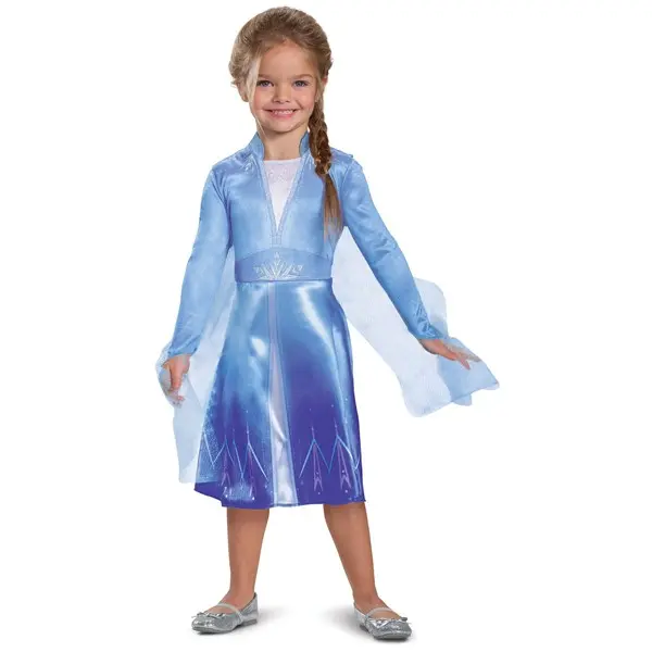 Frozen Girls Elsa Travelling Dress Costume