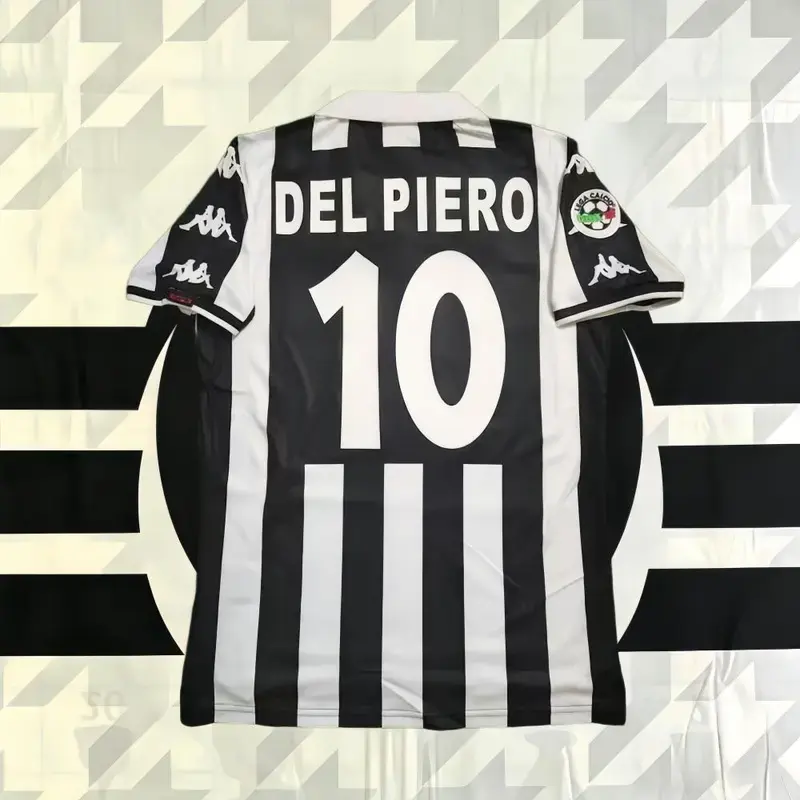 9697 Juventus home short sleeve No. 10 Del Piero fan version retro football jersey