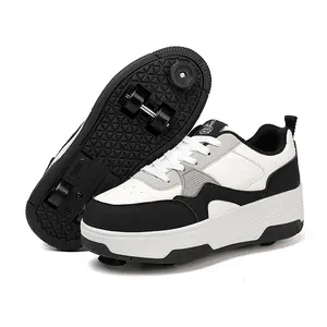 2026 New Model Children's Roller Skates Student Roller Shoes Girls' Double-Wheel Boys' Skates Roller Skates