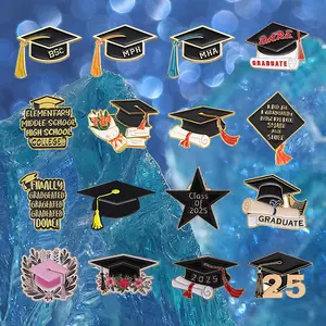 16PCS graduation season series pins, suitable for badges on backpacks and clothing, suitable for graduate students to wear, exquisite gifts to give to family and friends, perfect gifts