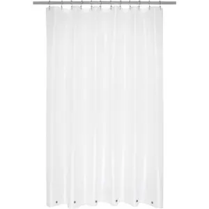 Clear Shower Curtain Liner, Premium Flexible Sturdy Plastic Shower Curtain for Bathroom Lightweight, Waterproof, Clear