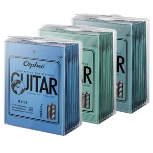 Orphee 10 Pack Guitar Strings Electric Guitar Strings 6 String Set - Thin, 09-42, 10-46, 11-50, Acoustic Guitar Strings, Hexagonal Carbon Core 75/25 Bronze, Light, 10-47, 11-52, 12-53