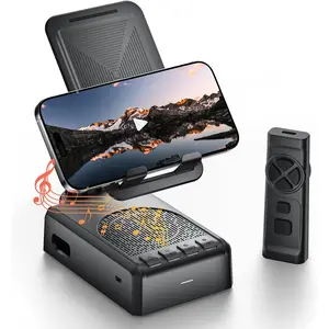 Birthday/ChristmasGifts for Men Women,Cell Phone Stand with  Speaker and Remote Control(Video Control/Camera Control), Portable  Speaker for  and Outdoors,  Day Playtime