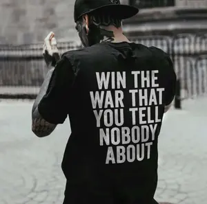 Win The War That You Tell Nobody About Printed Men's T-shirt, Full Sizes, Full Colors, Gift for Him, Streetwear, Cool Men's Shirt