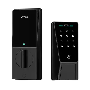 Wyze Palm Lock — Wi-Fi Palm Recognition Smart Lock for Front Door, Keyless & Touchless Entry, Modern Design, Auto-Lock, Easy Installation, Deadbolt Replacement, IP53 Weatherproof
