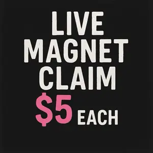 Live Magnet Claim $5 Each - Choose Your Magnet on Live Claim