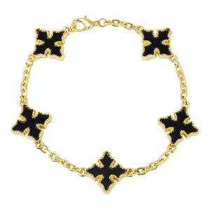 12mm Multi Cross Link Bracelet – Double Sided Charms