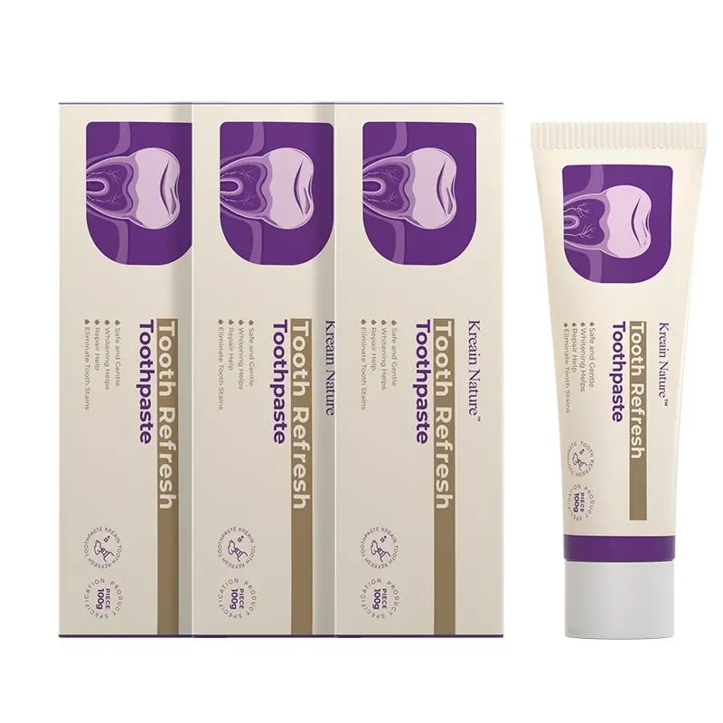 MissVnine Kreain Nature Oral Care Toothpaste - Natural Blend Formula, Teeth Whitening, Whiten Teeth, Gentle Stain Removal, Fresh Breath Support