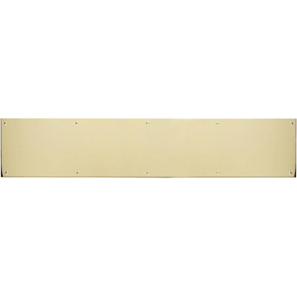 212 MAIN Polished Brass-Aluminum Adhesive Mount Kick Plate (6 in. x 28 in. Aluminum Base) with Adhesive Strips, Door Protection, Easy Mounting, Tools and Gadgets