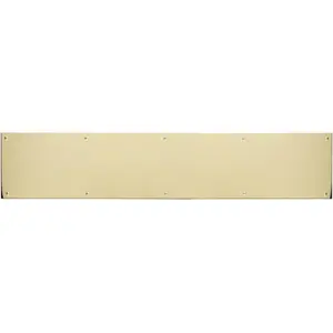 Brass Accents  8 in. x 40 in. Kick Plate Polished Brass-Aluminum Magnetic Mount