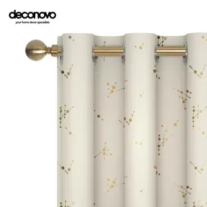 Blackout Curtains 2 Panels for Bedroom, Constellation Pattern Foil Printed Curtains, Light Blocking Curtain living curtains