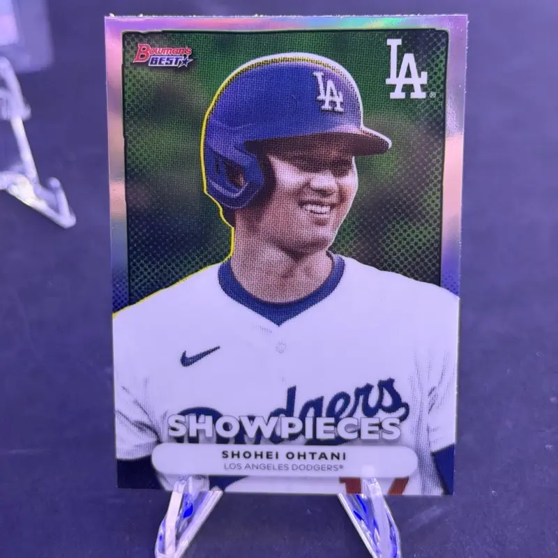 Los Angeles Dodgers Shohei Ohtani Showpieces Baseball Card - Collectible Sports Memorabilia