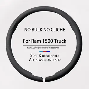 Custom Ram 1500 Truck Steering Wheel Cover | 16 Inch Western Leather | Cool Truck Stuff For Men