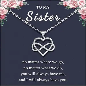 Gift Sister Gifts, Sister Gifts from Sister, Sister Necklace Jewelry Presents for Sister Birthday Valentine's Day