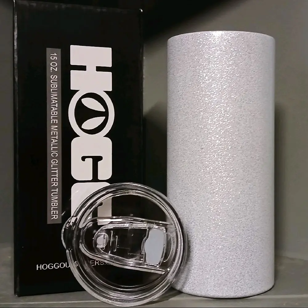 HOGG 15oz Metallic Glitter Tumbler - Metallic Glitter Finish - Drinkware