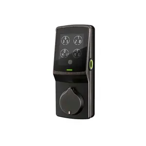 Lockly PGD728FK Dementia-Proof Security Lock - Fingerprint Door Lock with App Control, Secure Plus Deadbolt, DIY Install Home Door Hardware for Elderly & Family Members, 2 Keys