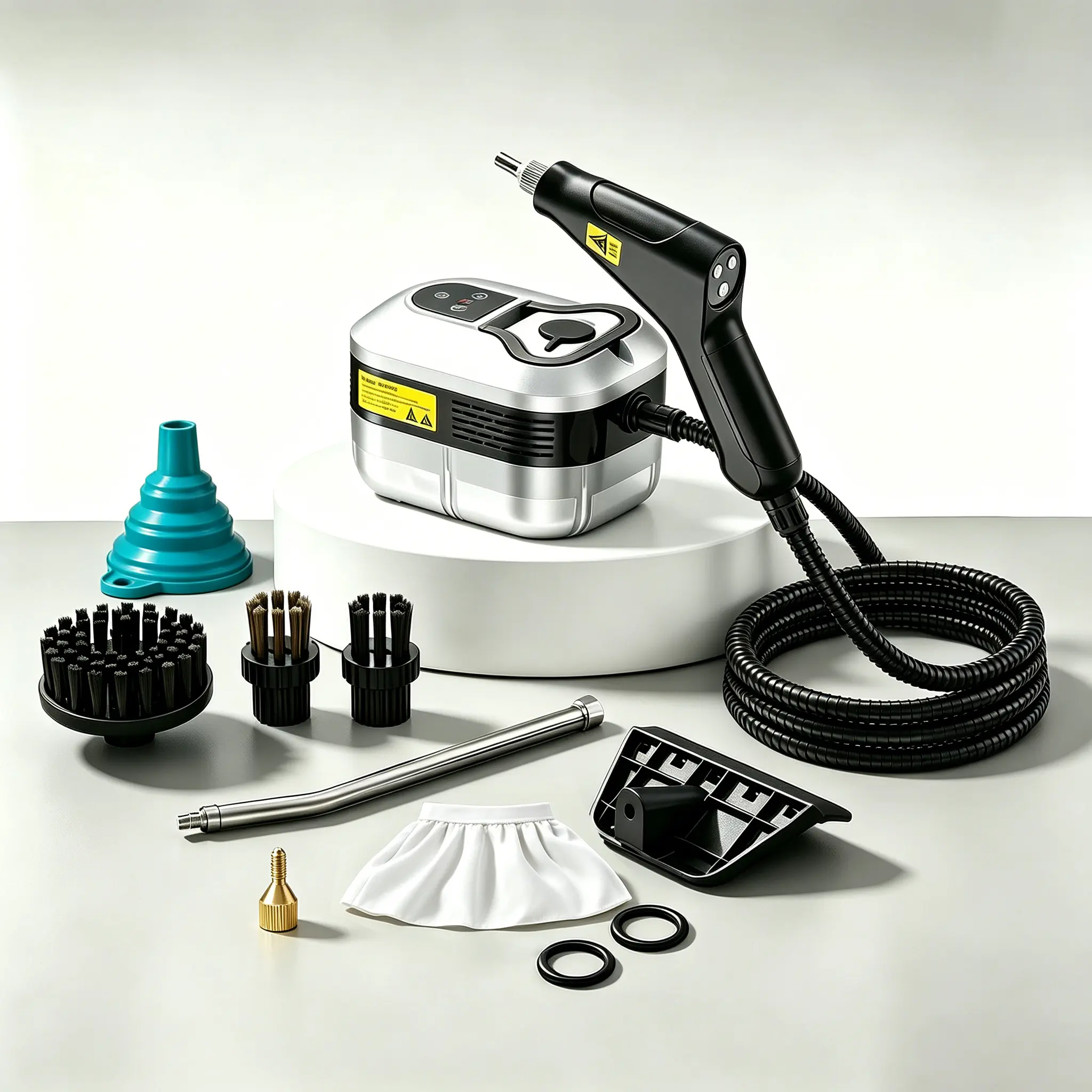 Handheld Steam Cleaner – Corded Cleaning Tool with 10 Accessories, Adjustable Levels, Fast Heat-Up, Father's Day Gift Idea for Car Detailing & Home Cleaning Mop Steamer