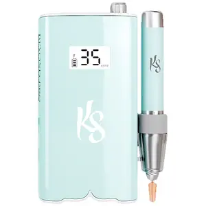 Portable Nail Drill - Blue, Compact Design, Ideal for Home and Office Use
