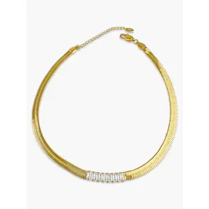 Iris Herringbone Necklace