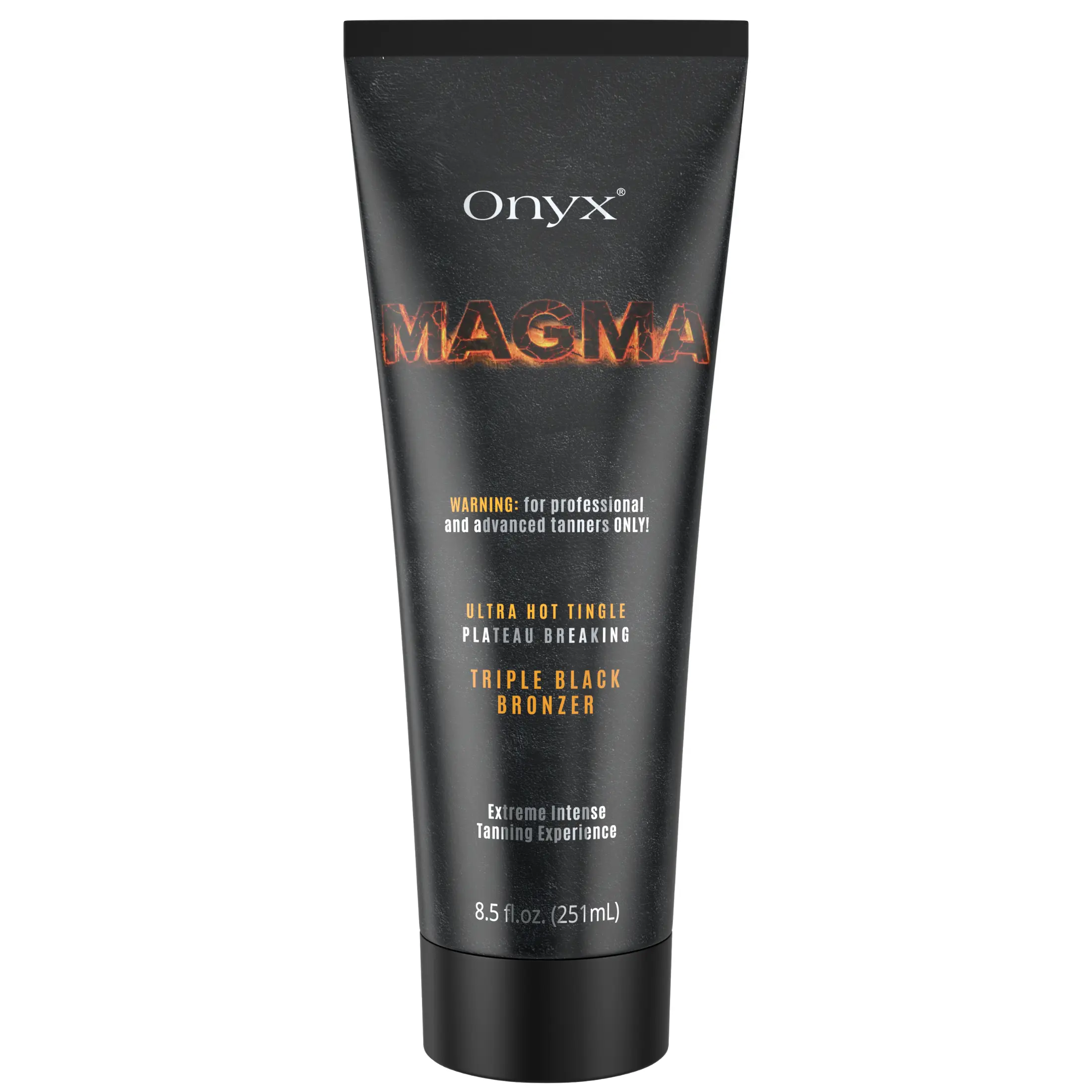 Onyx Magma Tingle Tanning Lotion with Triple Bronzer for Flawless Dark Tan | Tanning Bed Use | 8.5 fl oz