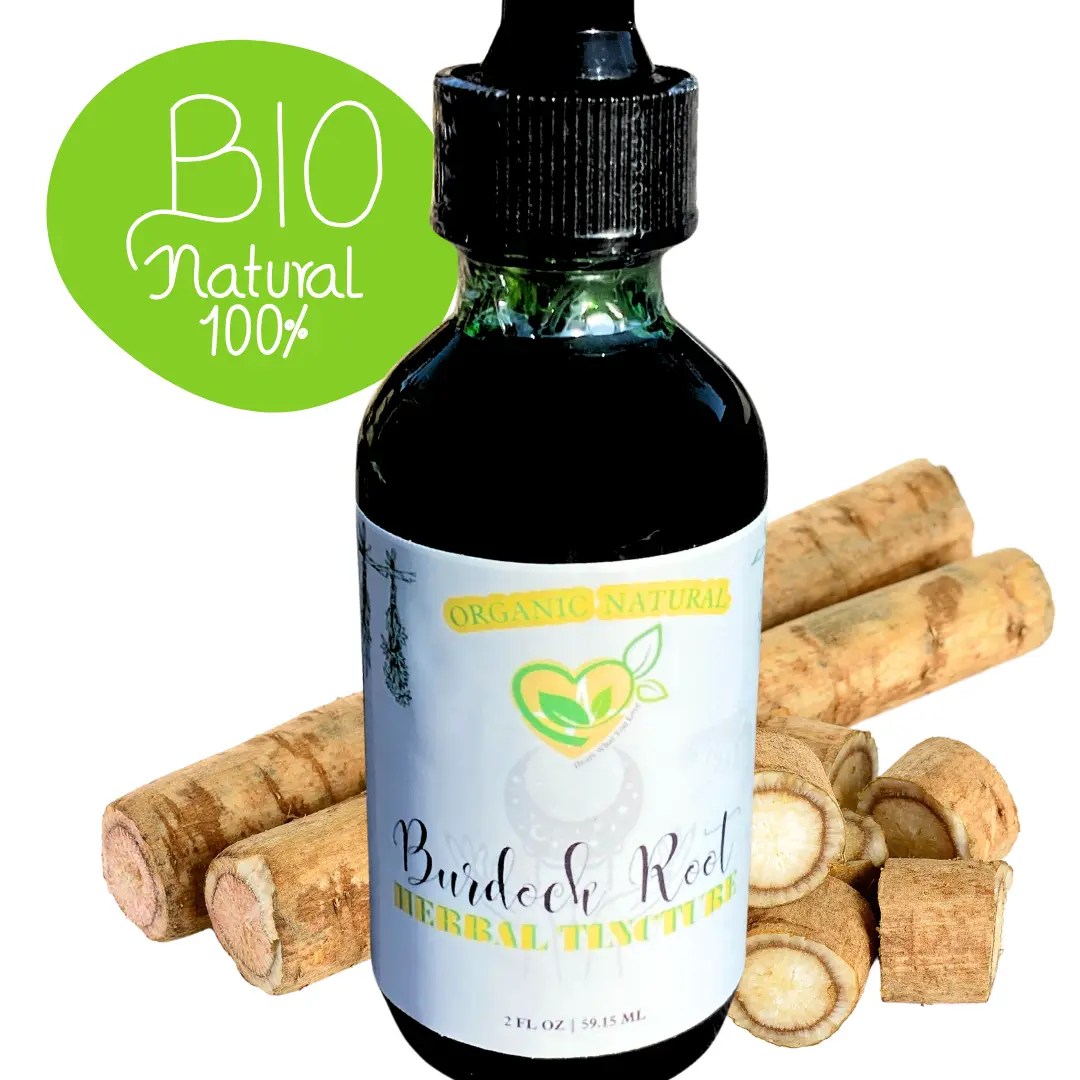 Organic Burdock Root Tincture for Natural Detox and Digestive Support - 2oz - Supplement