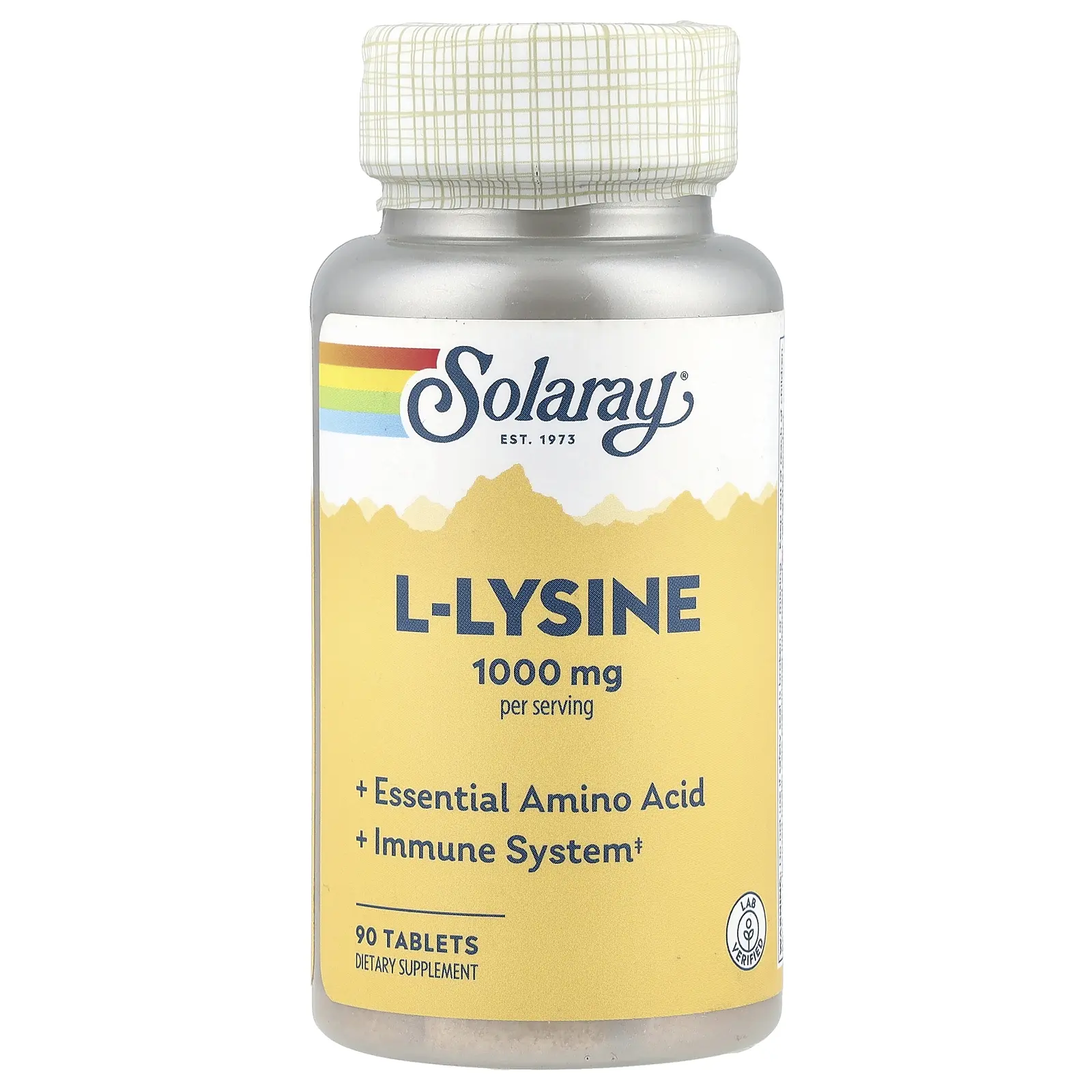 Solaray L-Lysine, 90 Tablets