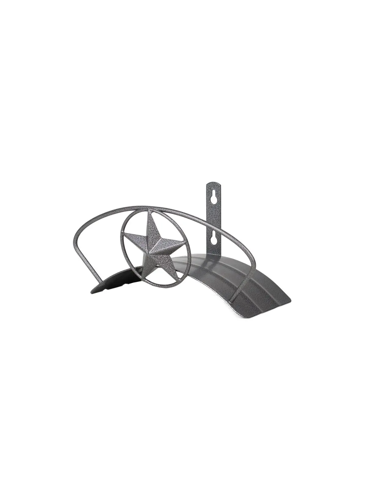 212 MAIN Heavy Duty Garden Wall-Mounted Hose Organiser - Patented Star-Shaped Decorative Steel, 125' Capacity, Eliminates Sagging