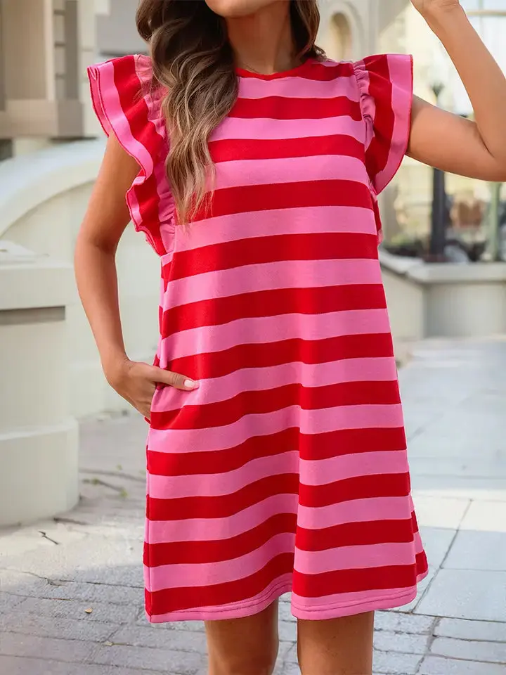 Sansa Striped Shift Dress
