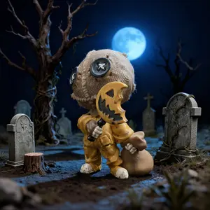 Sam Trick R Treat Halloween Horror Movies Collectible Statue Figurine Decoration, Perfect Addition to Your Spooky Decor Collection