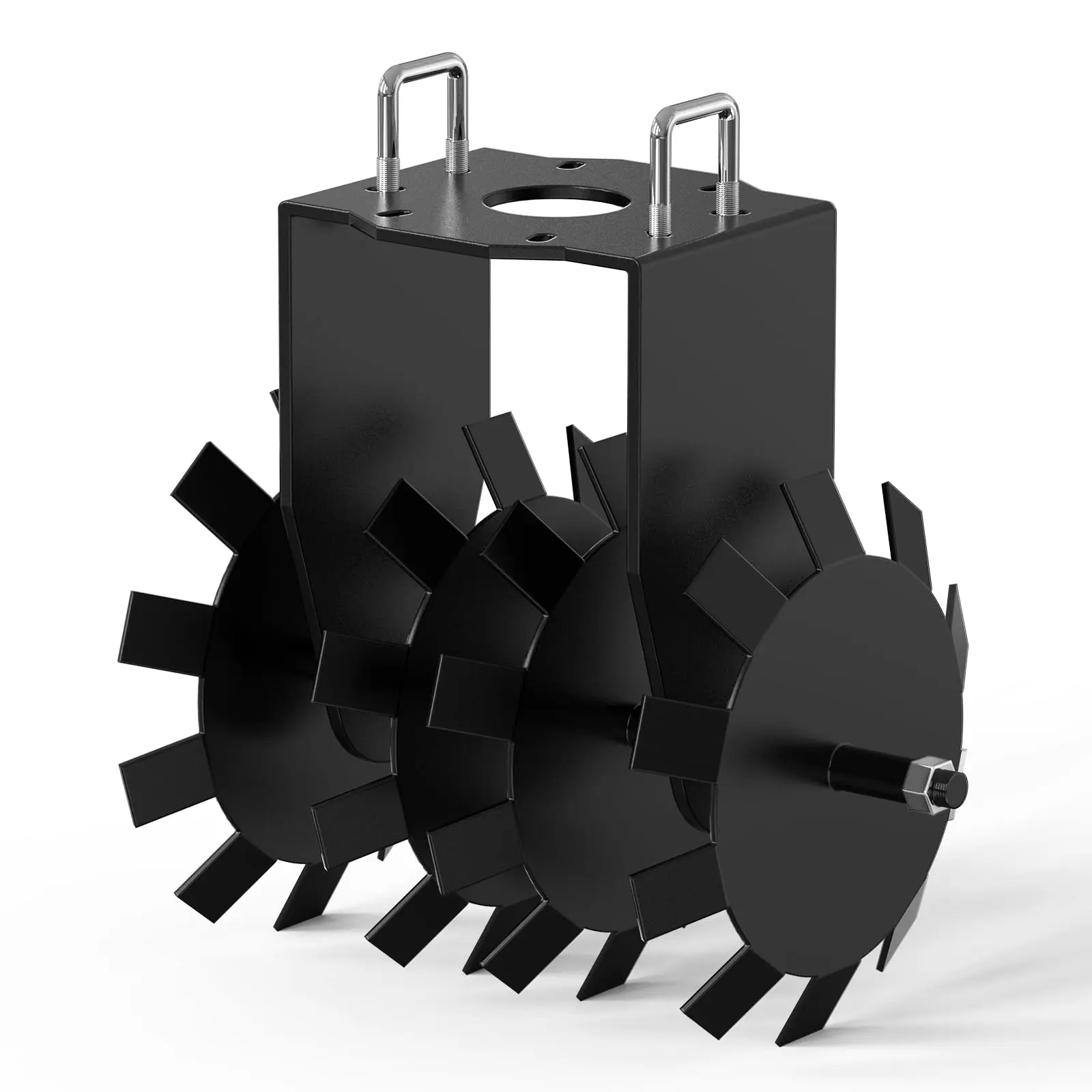 GARVEE ATV/UTV Disc Harrow: Enhance Soil Quality and Crop Yield for Food Plots, Effective Plow Scraper Blade for Breaking Up Ground and Improving Agricultural Productivity.