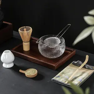 Japanese Matcha Whisk Bowl Set, Traditional Tea Ceremony Tools, Includes Bamboo Matcha Brush and Spoon Combination, Tea Making Tool, Tea Scoop