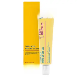 Good Molecules Yerba Mate Wake Up Eye Gel - Yerba Mate, Hyaluronic Acid and Caffeine to Hydrate, Minimize Puffiness and Swelling - Skincare for Face Bright Contour Daily Gentle Hydrating Serum Comfort Soothing nida korean cream