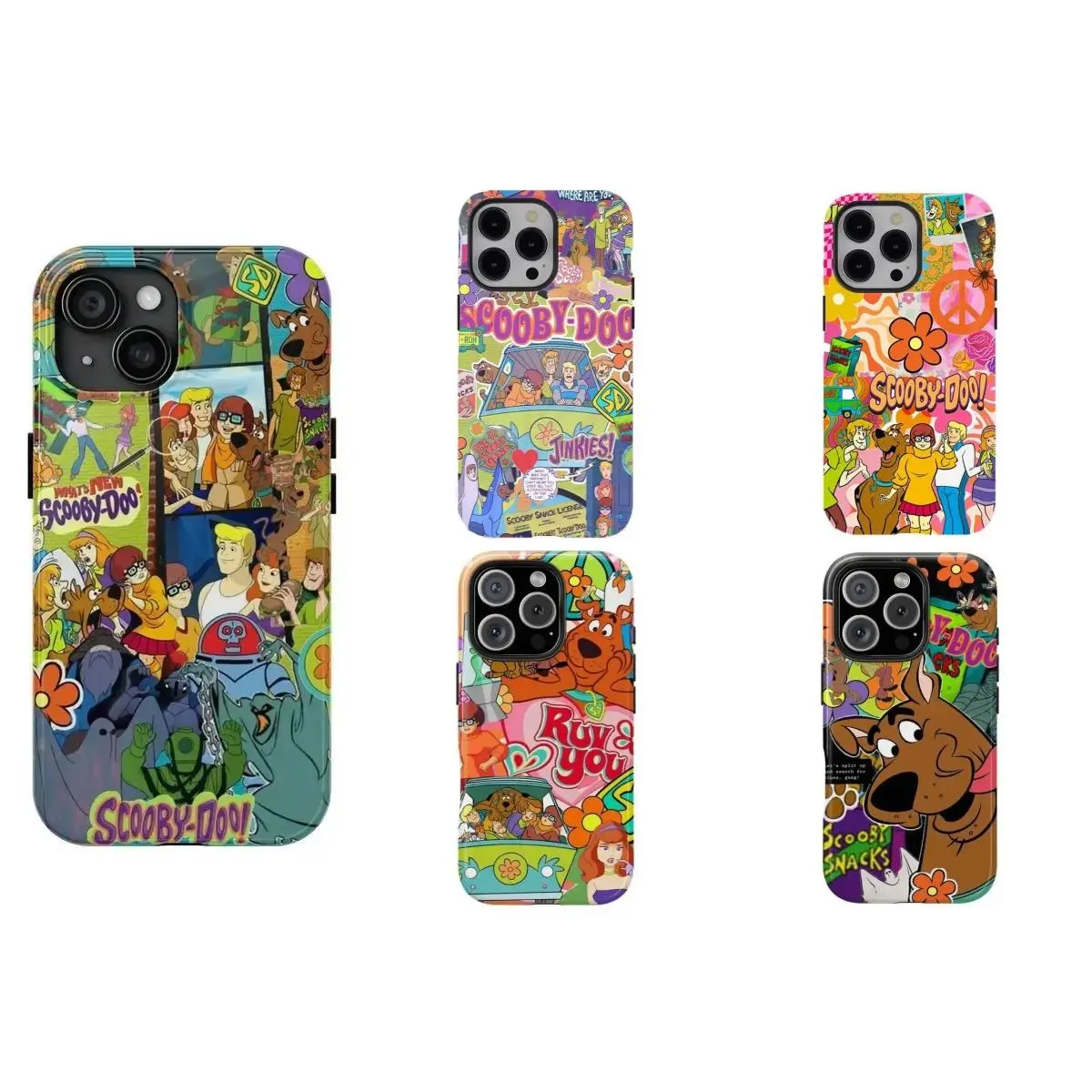 Scooby-Doo UV Printed Polycarbonate Smartphone Case - Durable, Shockproof, Camera-Safe Hard Shell for iPhone 17 ProMax/16/15/14/13/12/11 Plus, 90s Cartoon Unisex Fan Gift Mobile Phone Protection Accessory