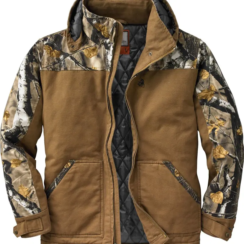 Men's Canvas Cross Trail Big Game Camo Workwear Coat