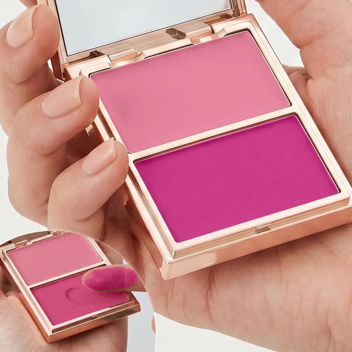 PHOFAY Matte Blush Duo | Long-Lasting Vibrant | Cosmetic Must-Have | Buildable Matte Finish
